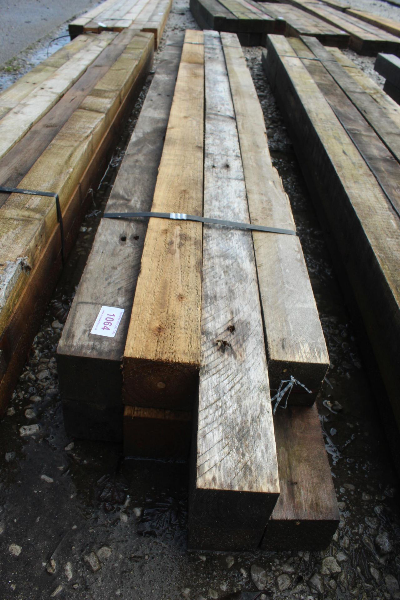 8 TIMBERS 3 X 3 AND 6 FT LONG NO VAT