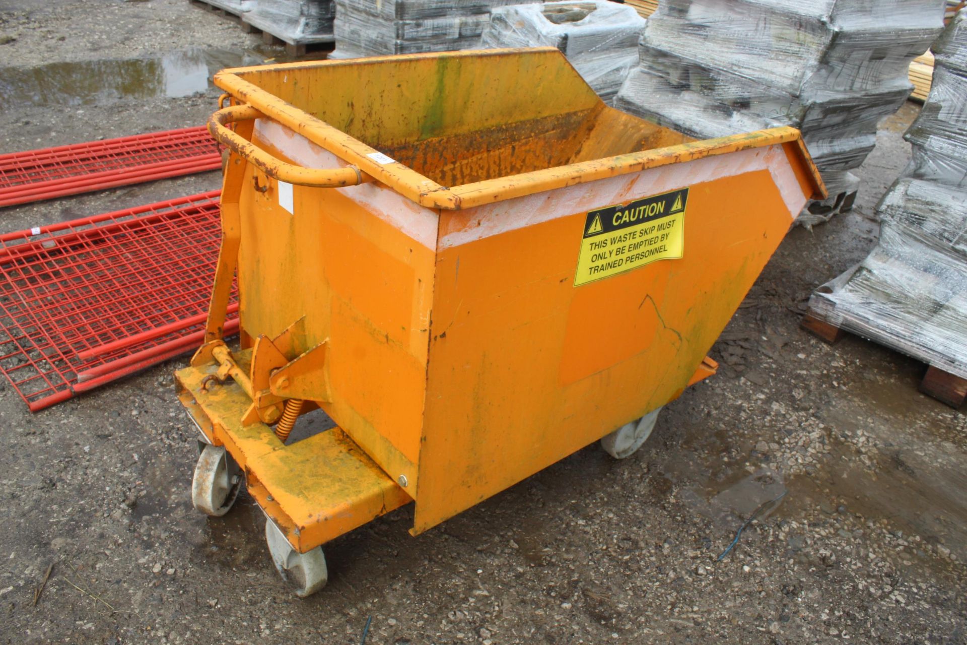 ORANGE TIPPING SKIP + VAT