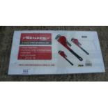 NEILSON SET OF 3 PIECE PIPE WRENCH SET + VAT