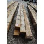 6 TIMBERS 4 X 3 AND 10 FT LONG NO VAT