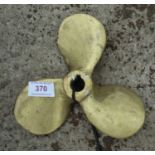 BRASS 3 BLADE PROPELLER NO VAT