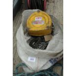 500KG BLOCK AND TACKLE HOIST AND ROLLERS NO VAT