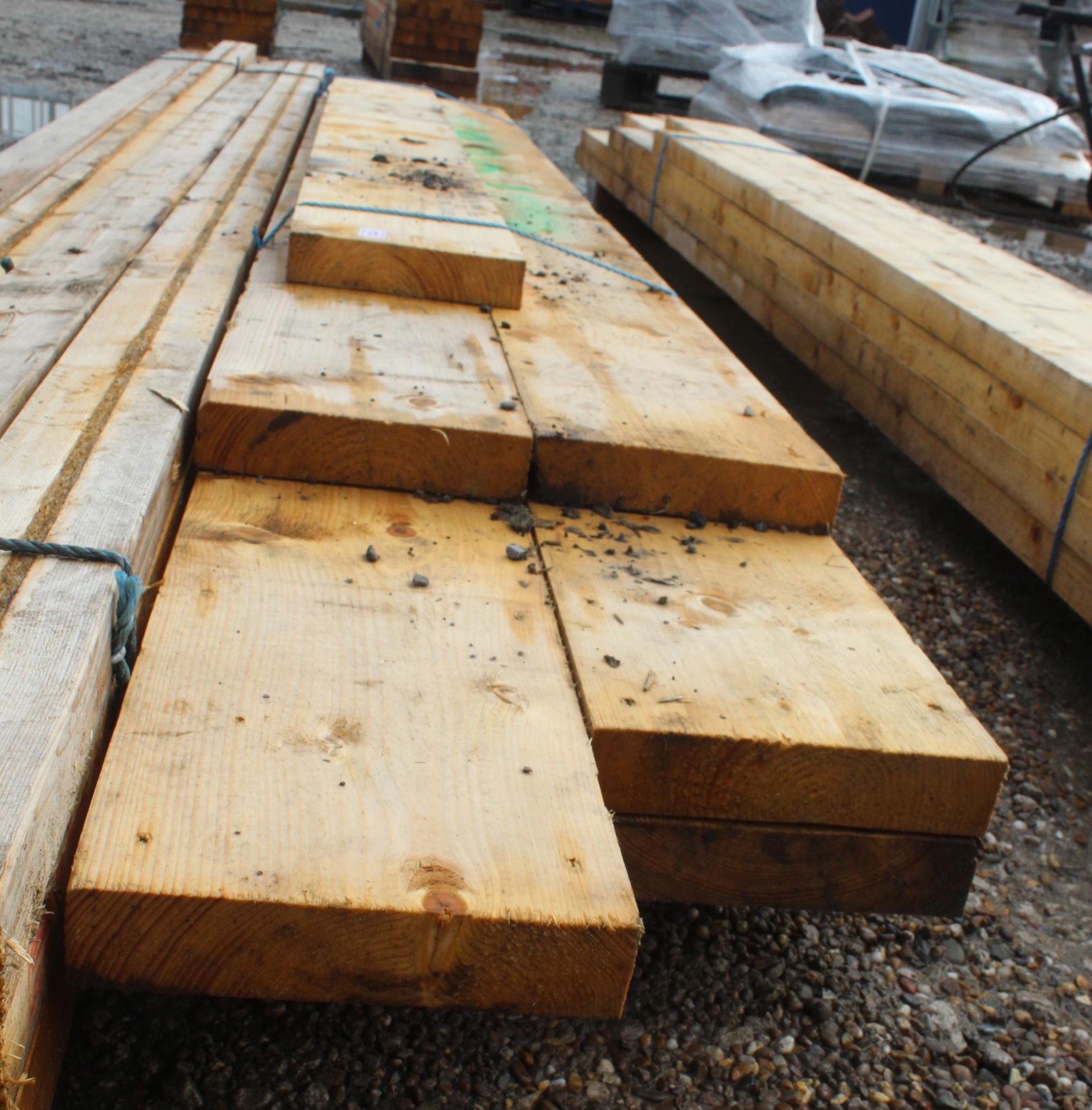 7 TIMBERS FROM 11' LONG 9" X 2" + VAT