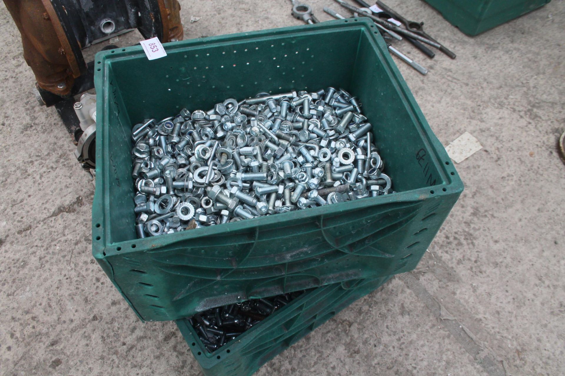 2 BOXES OF ASSORTED NUTS AND BOLTS NO VAT
