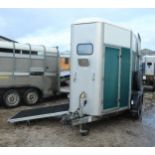 IFOR WILLIAMS HB505R 2 HORSE TRAILER WITH ALLOY FLOOR KEY IN THE PAY OFFICE NO VAT