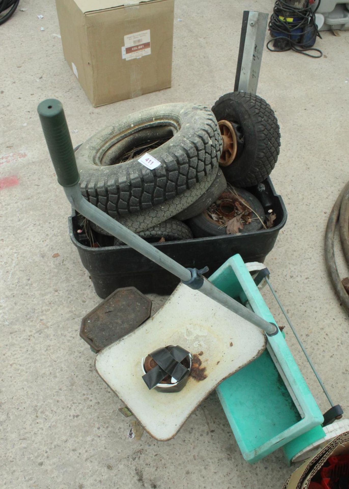 WHEEL AND TYRE, SCALES AND WEIGHTS NO VAT
