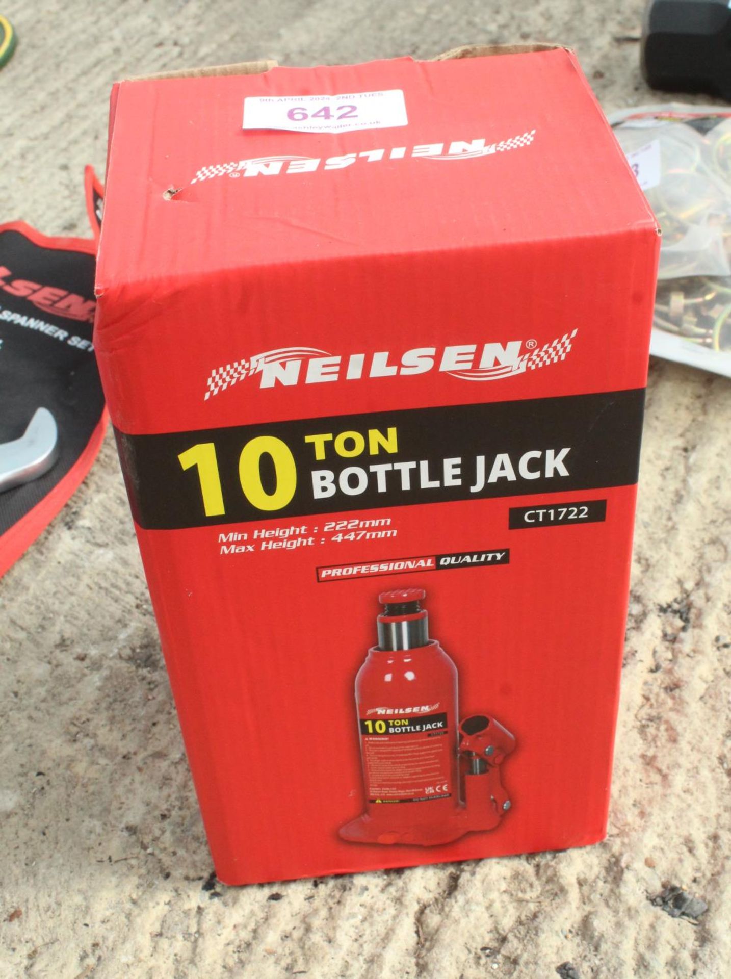 NEILSON 10 TON BOTTLE JACK + VAT