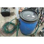 9M WATER HOSE AND STORE BARREL NO VAT