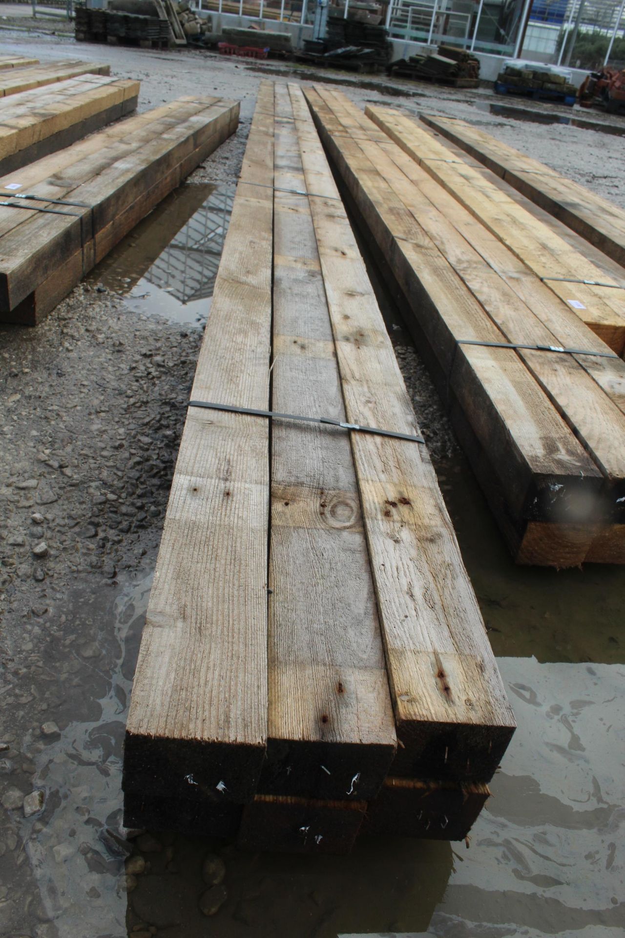 6 TIMBERS 4 X 3 AND 20 FT LONG NO VAT