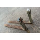 PAIR FORKLIFT FORKS + VAT