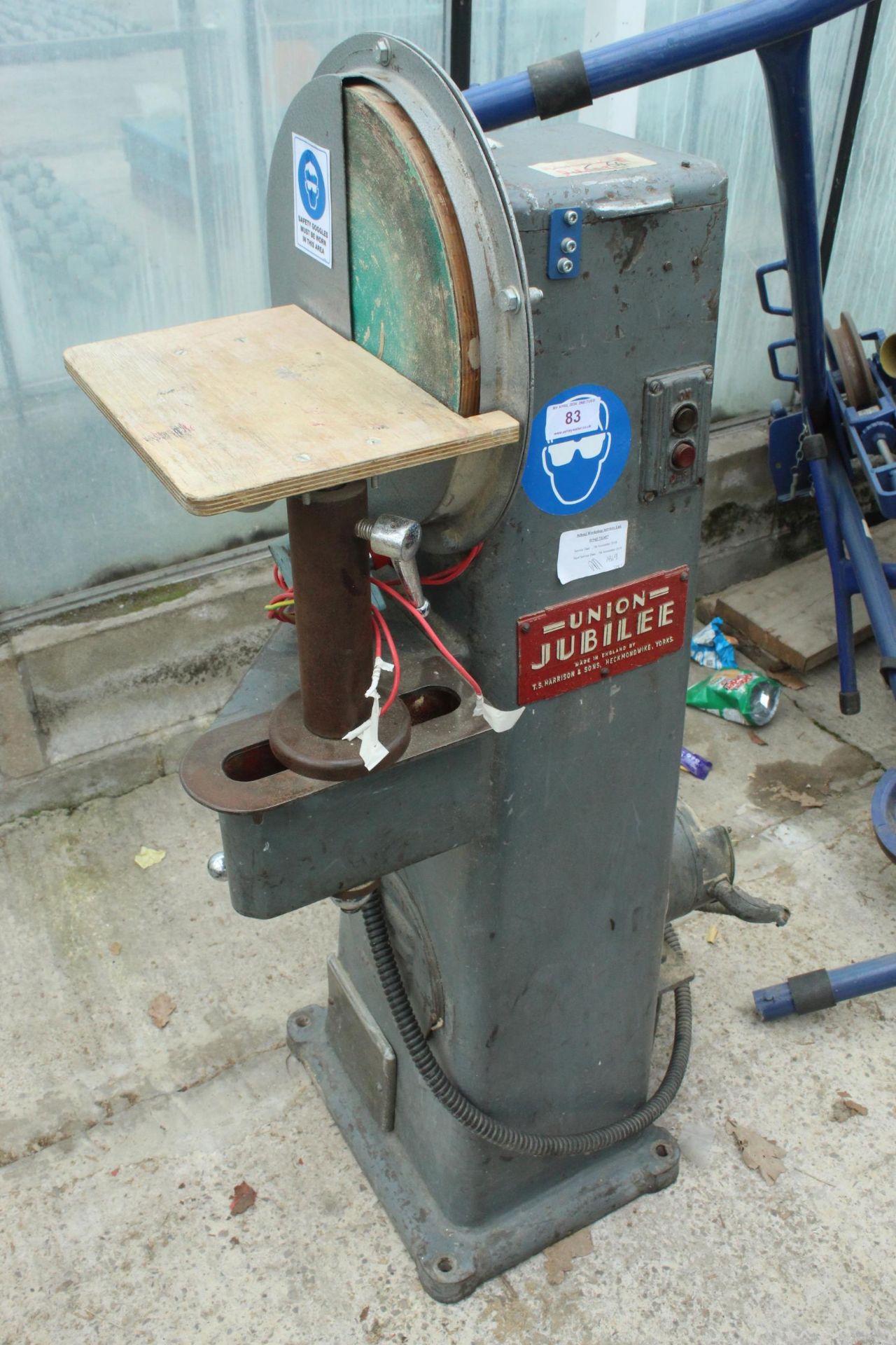 UNION JUBILEE DISC SANDER UNTESTED NO VAT