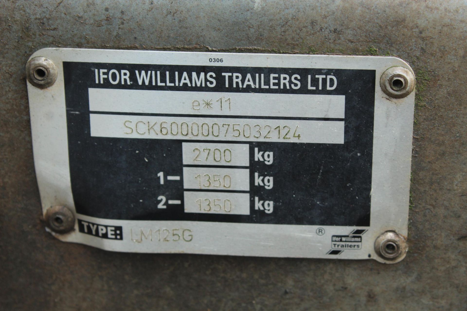 IFOR WILLIAMS LM125G TWIN AXLE DROP SIDE TRAILER + VAT - Image 5 of 5