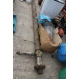 CAST LAMP POST, TOP AND GARDEN LIGHTS NO VAT