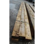 6 TIMBERS 4 X 3 AND 13 FT LONG NO VAT