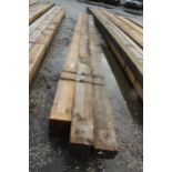 6 TIMBERS 4 X 3 AND 10 FT LONG NO VAT