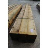 6 TIMBERS 4 X 3 AND 6'-10" LONG NO VAT