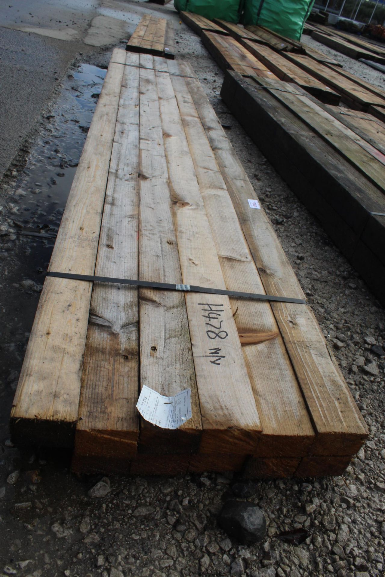 12 TIMBERS 3 X 2 AND 8 FT 6" LONG NO VAT