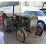 FORDSON TRACTOR WIDE WING, RESTORATION PROJECT UNSURE OF MODEL AND YEAR, NO LOG BOOK AND NO KEYS.