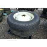 MF 135 / LEYLAND REAR TURF WHEELS + VAT