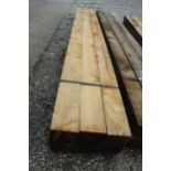 6 TIMBERS 4 X 3 AND 6'-10" LONG NO VAT
