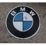 BMW CAST IRON SIGN + VAT