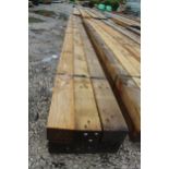 6 TIMBERS 4 X 3 AND 12 FT LONG NO VAT