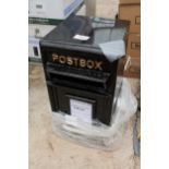 CAST IRON POST BOX BLACK + VAT