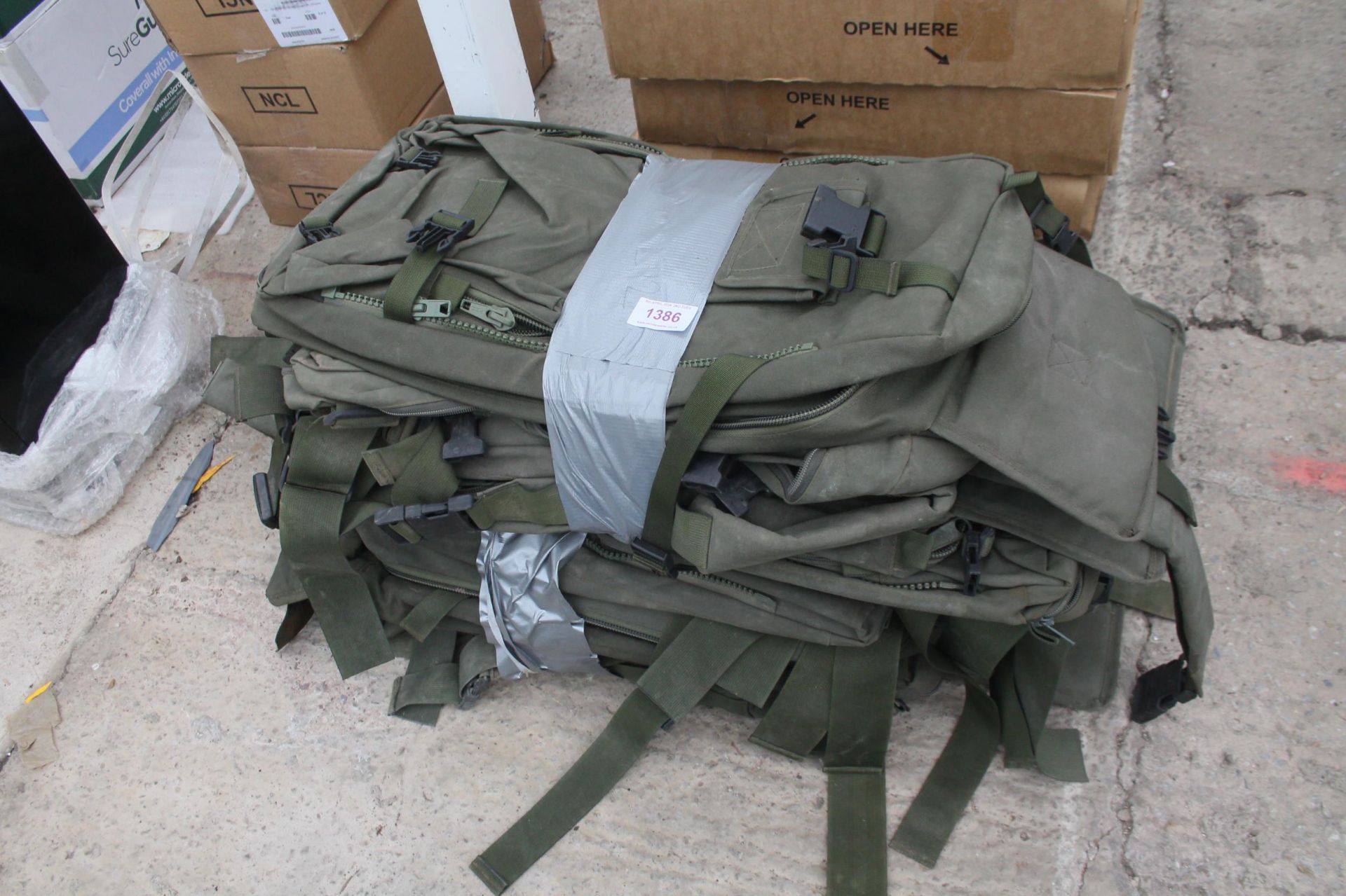 10 MILITARY RUCK SACKS + VAT