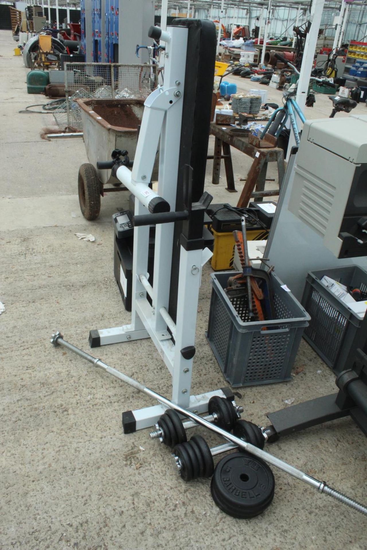 WEIGHT LIFTING BENCH AND WEIGHTS (5KG,2.5KG,1.25KG) + VAT - Image 2 of 2