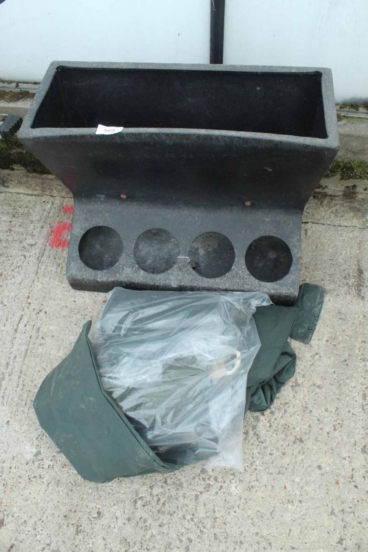 PLASTIC BROWN TROUGH NO VAT