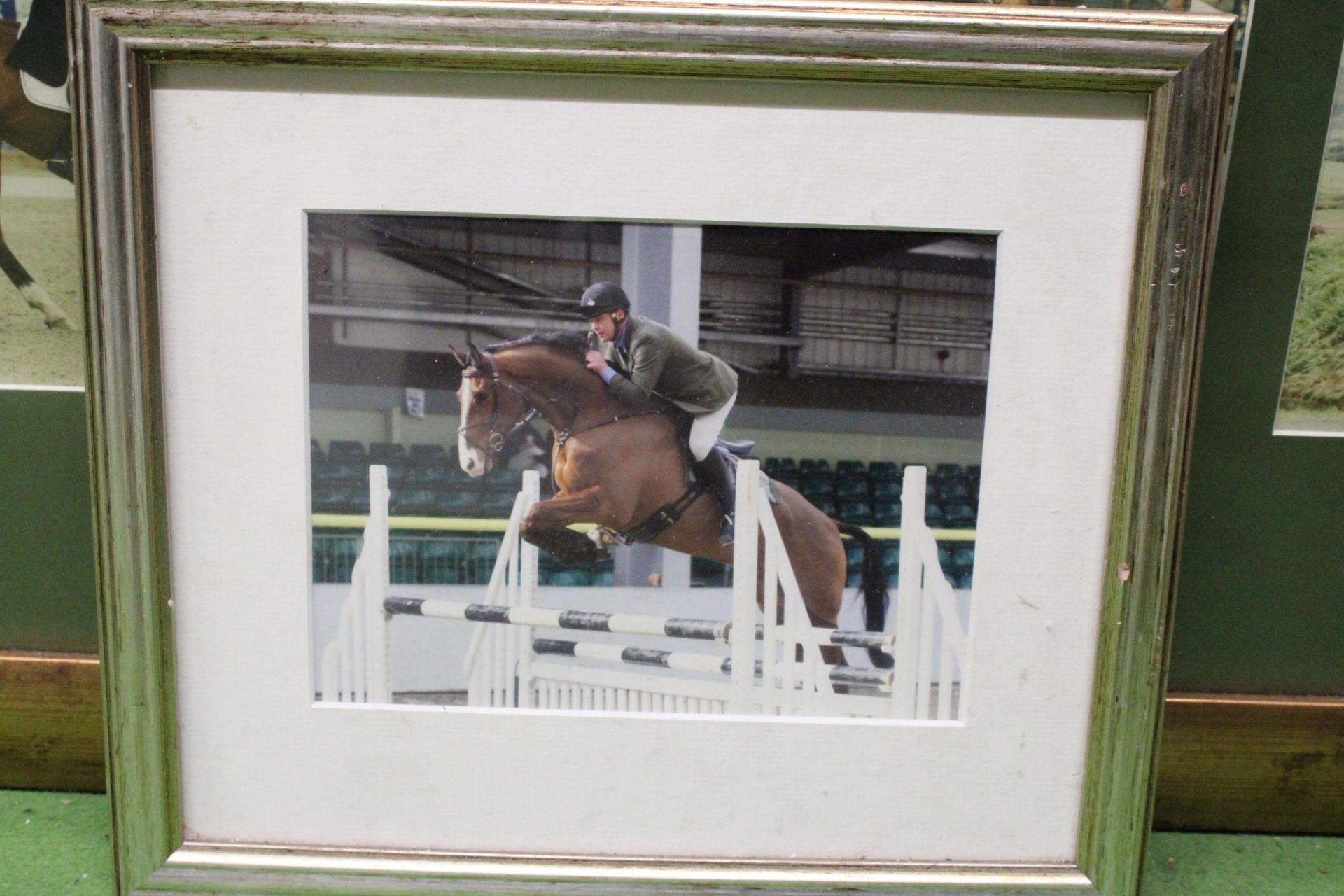 A QUANTITY OF SHOWJUMPING AND EVENTING PHOTOGRAPHS - IN FRAMES - Image 2 of 6