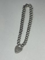 A SILVER DOUBLE ALBERT WRIST CHAIN