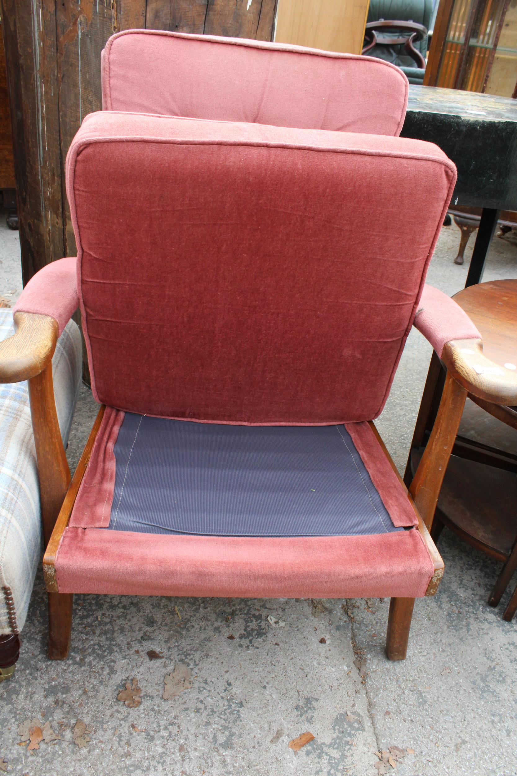 A PARKER KNOLL FIRESIDE CHAIR, MODEL NO. P.K.726 - Image 2 of 2