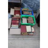 A LARGE ASSORTMENT OF VINTAGE HARDBACK BOOKS