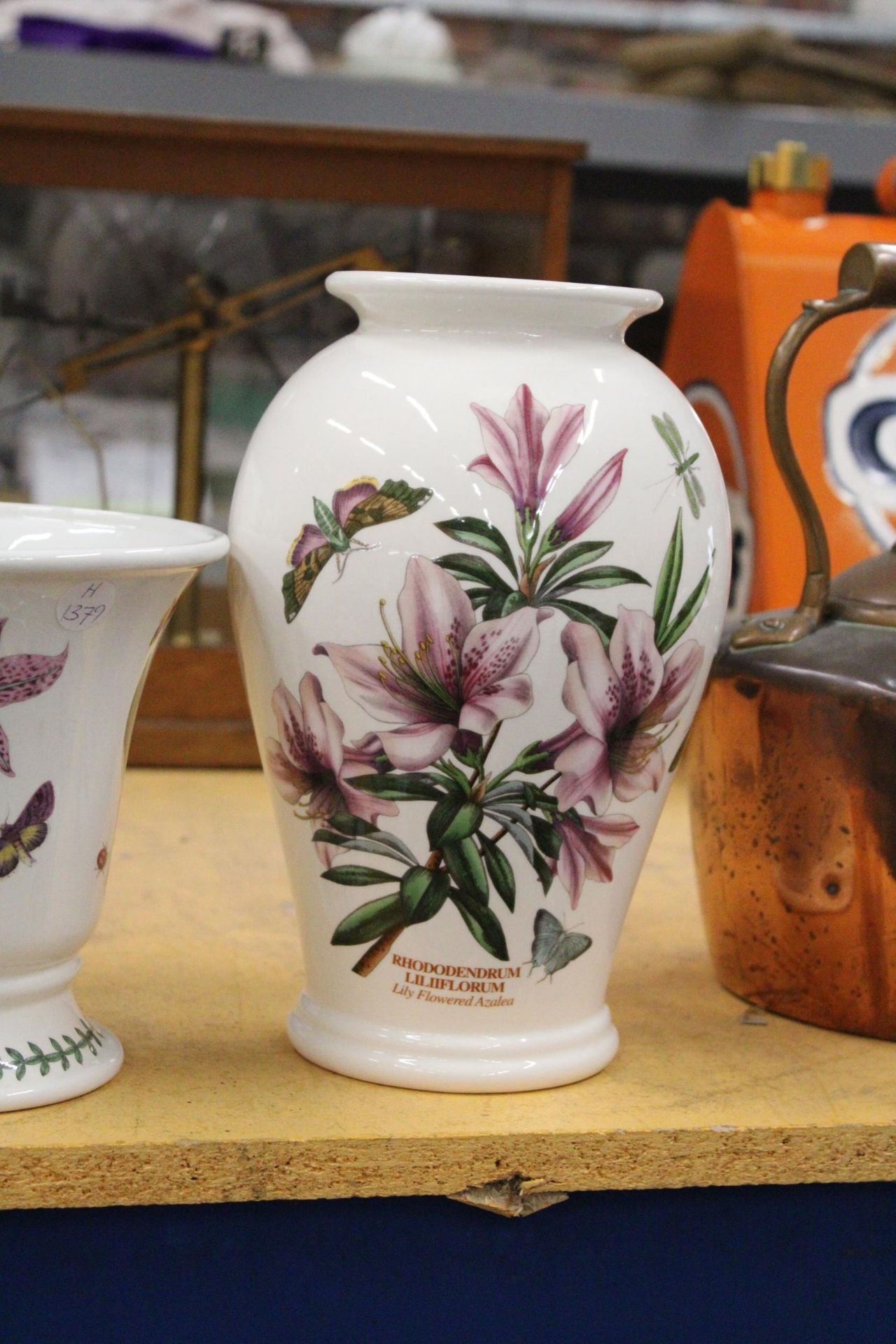 THREE PORTMERION VASES - MAGNOLIA ALTISSIMA, COLCHICUM AND RHODODENDRUM LILIFLORUM - Image 4 of 5