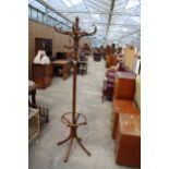 A BENTWOOD HALL COAT/HAT STAND