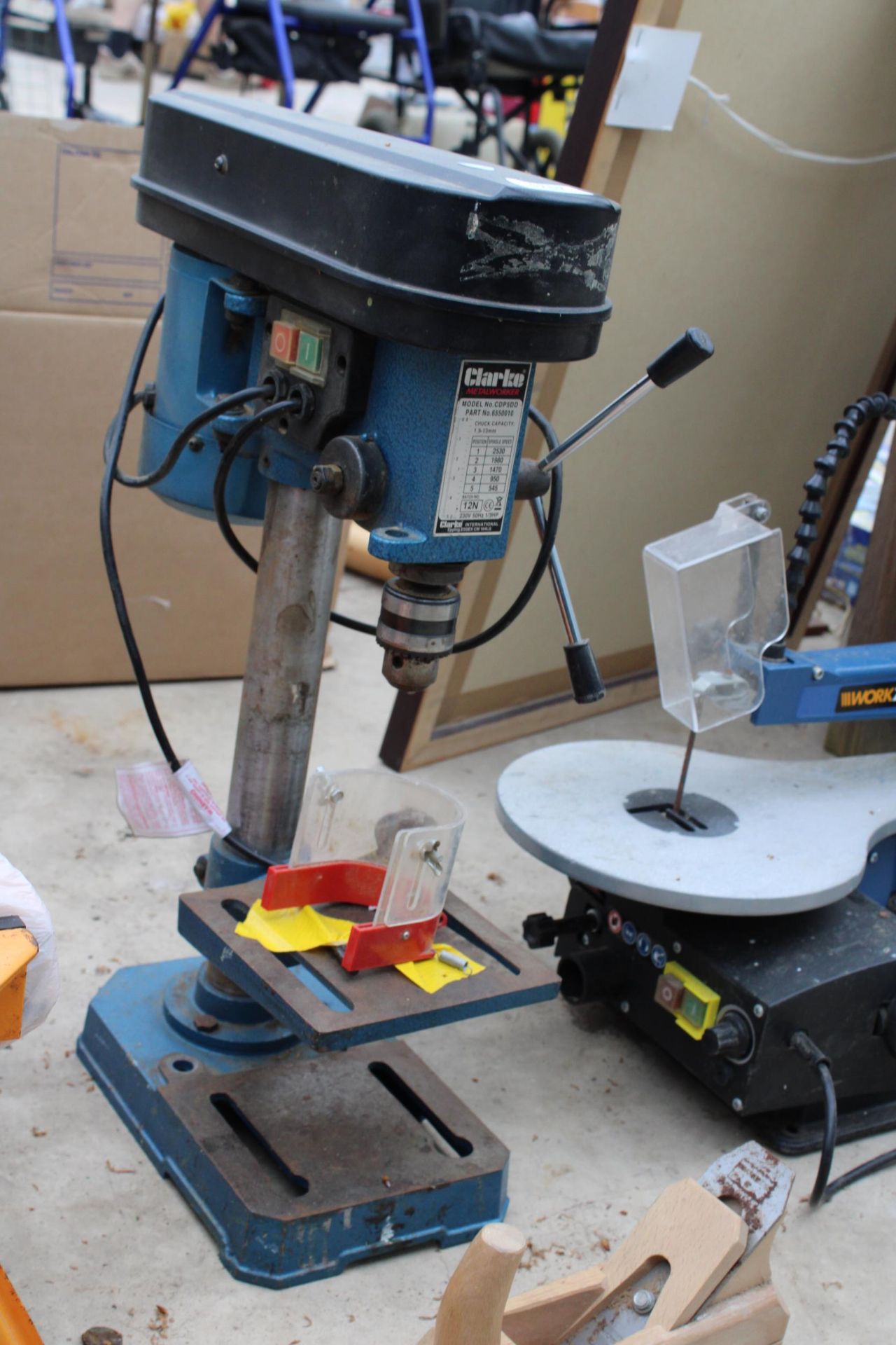 AN ELECTRIC BENCH TOP CLARKE PILLAR DRILL - Image 2 of 3