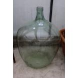 A LARGE VINTAGE GLASS CARBOY