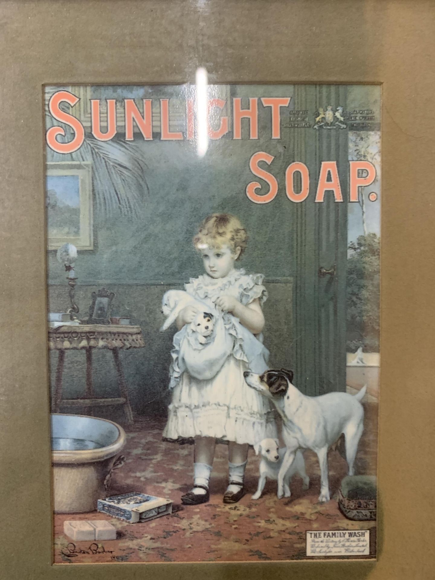 SIX FRAMED VINTAGE ADVERTISING SOAP PICTURES TO INCLUDE LIFEBUDY SOAP, IVY SOAP, SUNLIGTH SOAP AND - Image 3 of 7