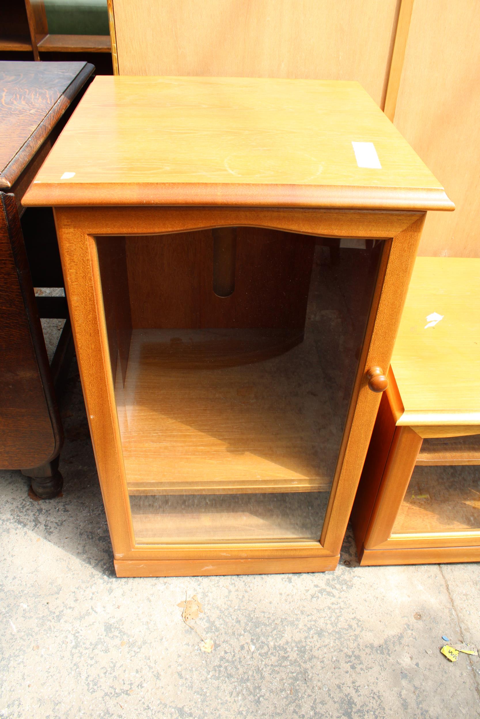 A RETRO TEAK SUTCLIFFE CABINET AND STAND - Image 2 of 3