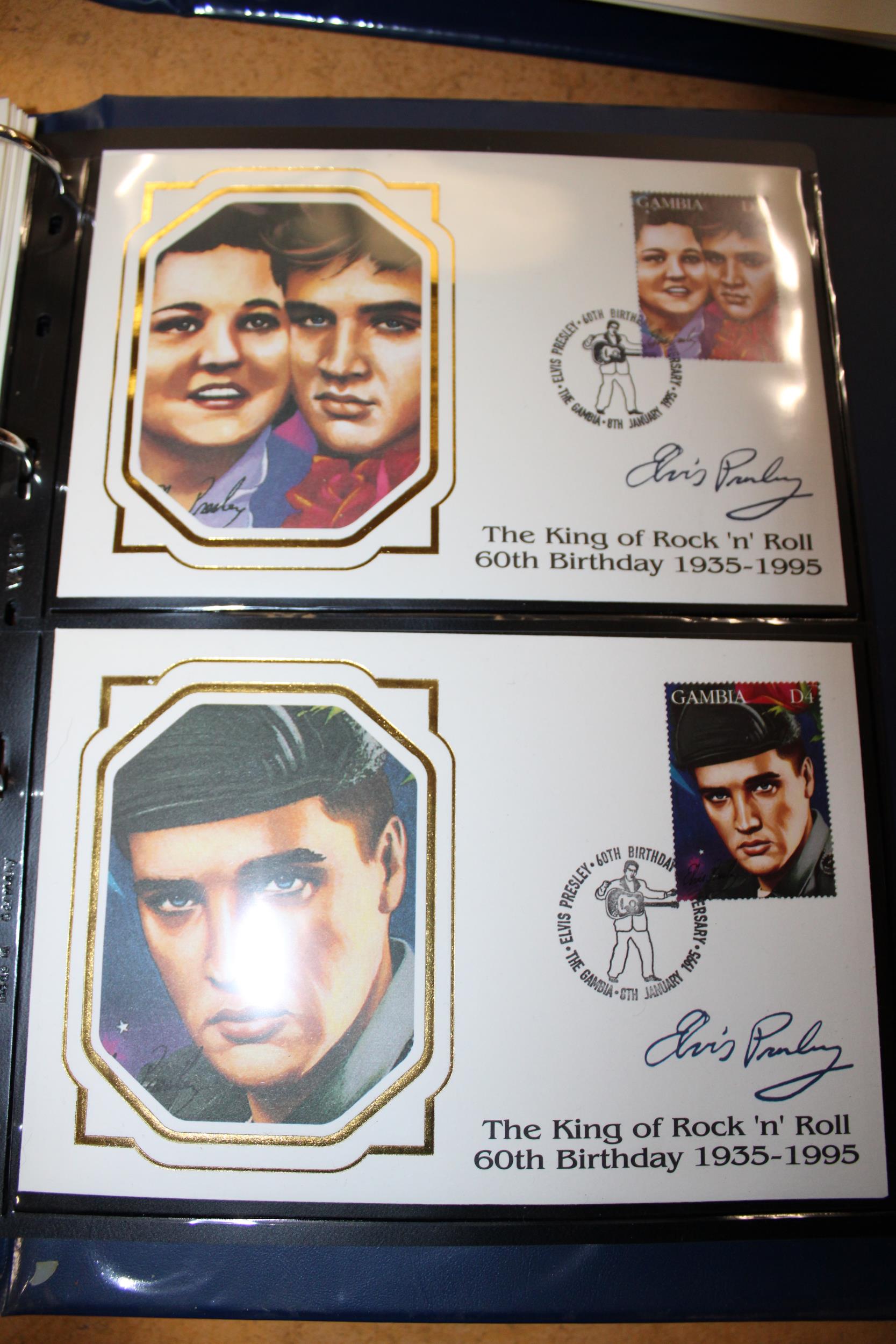 TWO ALBUMS OF STAMPS OF STARS OF THE STAGE, SCREEN AND MUSIC INCLUDING A LARGE AMOUNT OF MARILYN - Image 4 of 5