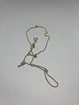 A MARKED 9 CARAT GOLD NECKLACE GROSS WEIGHT 2.5 GRAMS