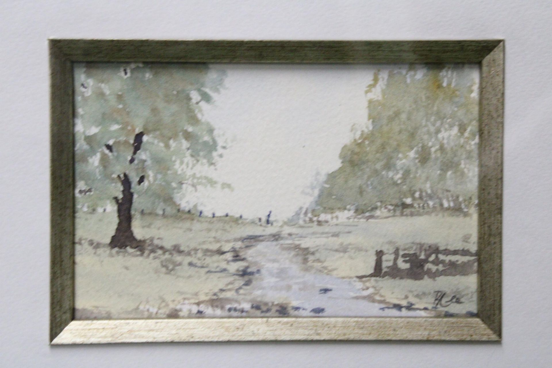 THREE WATERCOLOURS OF COUNTRY SCENES IN ONE FRAME, SIGNED BRIAN LEE - Image 2 of 6