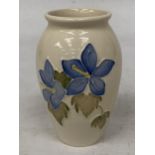 AN UNMARKED SMALL MOORCROFT CAMPANULA VASE