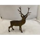 A GOLD PAINTED AUSTRIAN STAG FIGURE