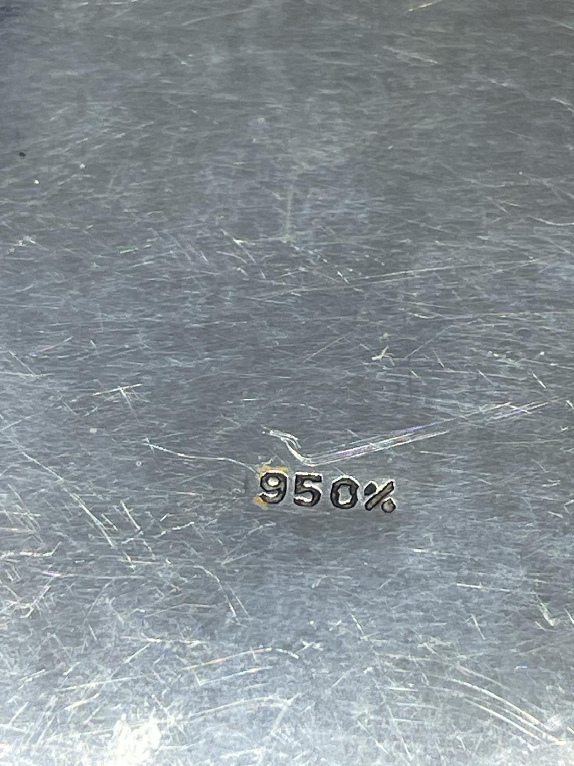 A MARKED 950 SILVER BOX GROSS WEIGHT 116.1 GRAMS - Image 3 of 3