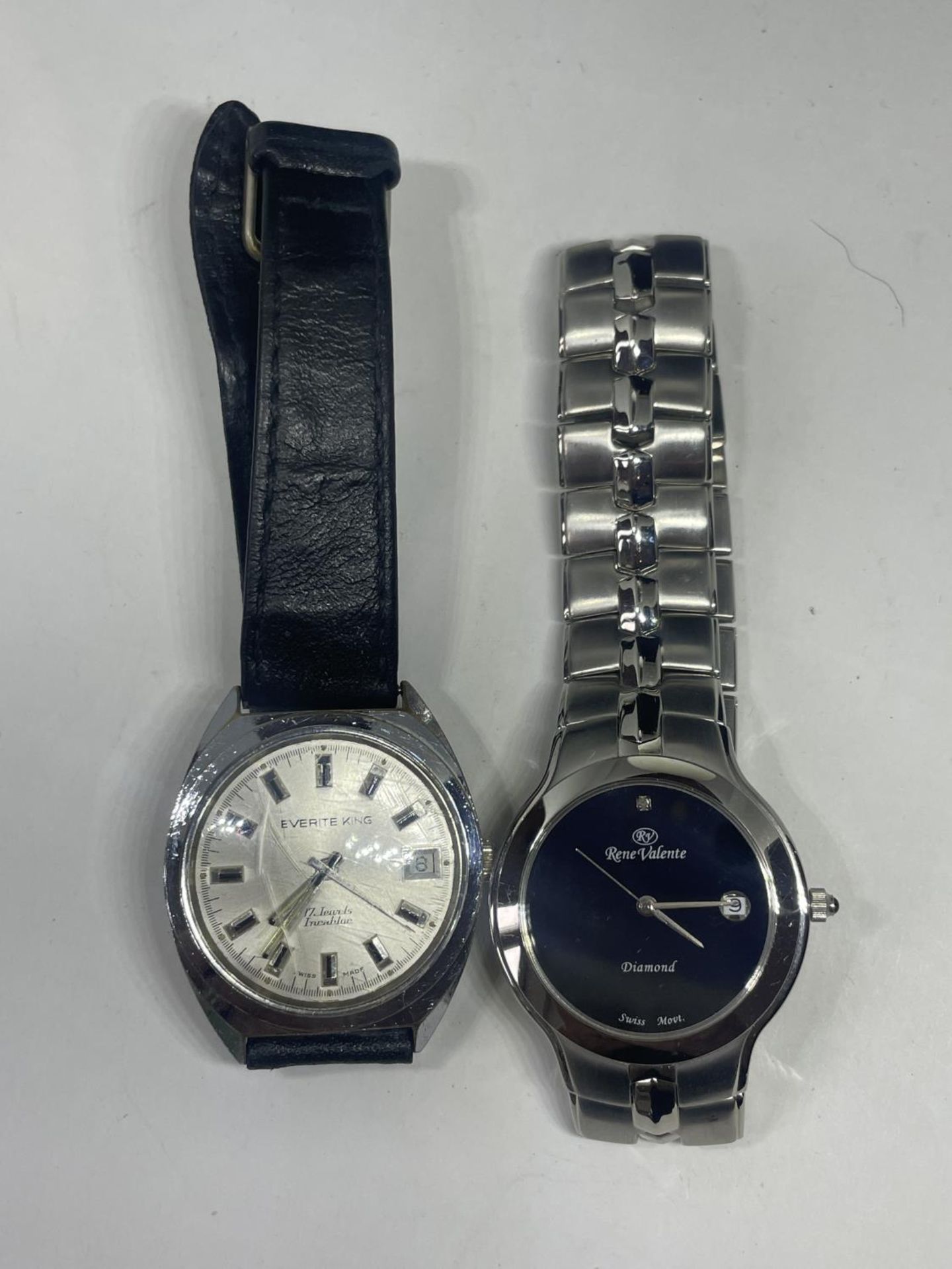 TWO WRIST WATCHES SEEN WORKING BUT NO WARRANTY
