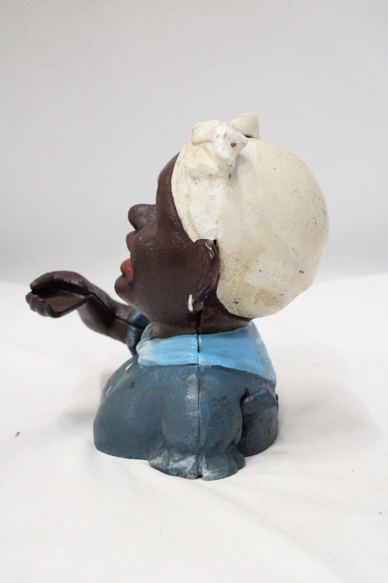 A VINTAGE CAST IRON AFRICAN AMERICAN MECHANICAL BANK - Image 3 of 5