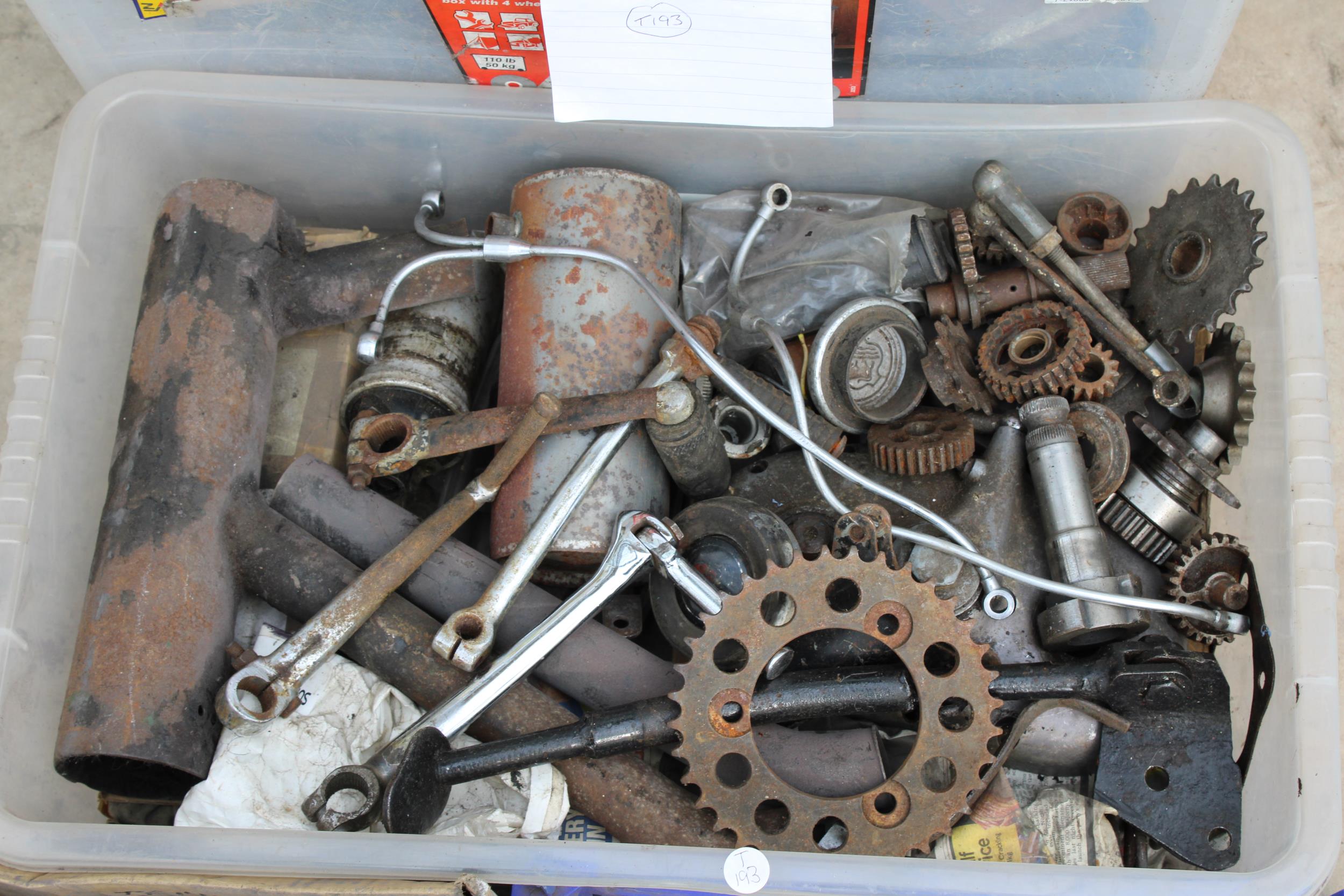 FIVE BOXES OF VINTAGE MOTORBIKE SPARES - Image 4 of 5
