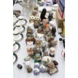 A COLLECTION OF APPROXIMATELY FOURTY OWL ORNAMENTS